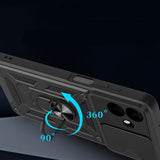 Galaxy A07 Kılıf Magnetik Standlı Kamera Korumalı Zore Sürgülü Vega Kapak