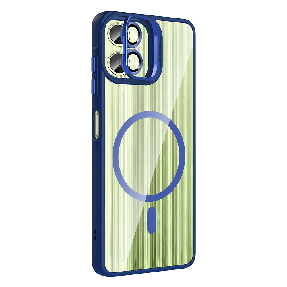 Galaxy A07 Kılıf Standlı ve Kamera Lens Hediyeli Zore Etro Kapak