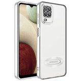 Galaxy A12 Kılıf Kamera Korumalı Logo Gösteren Zore Omega Kapak