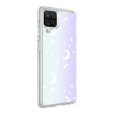 Galaxy A12 Kılıf Zore M-Blue Desenli Kapak