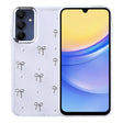Galaxy A15 Kılıf Airbag Tasarımlı Simli Şeffaf Zore Kutup Kapak