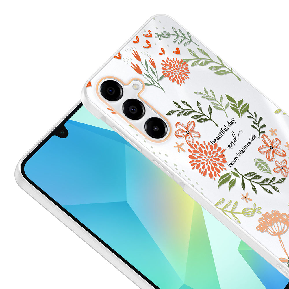 Galaxy A16 Kılıf Kamera Korumalı Desenli Zore Klip Kapak