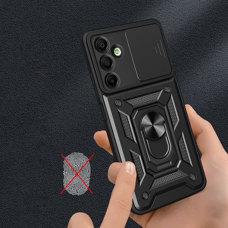 Galaxy A16 Kılıf Magnetik Standlı Kamera Korumalı Zore Sürgülü Vega Kapak
