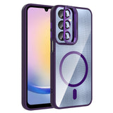 Galaxy A16 Kılıf Standlı ve Kamera Lens Hediyeli M-Safe Şarj Özellikli Zore Etro Kapak