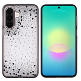 Galaxy A17 Kılıf Airbag Tasarımlı Damla Taşlı Şeffaf Zore Pera Silikon Kapak