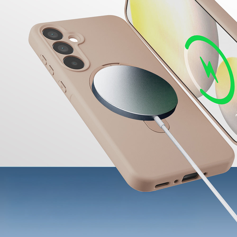 Galaxy A17 Kılıf M-safe Şarj Özellikli Standlı Zore Samara Kapak