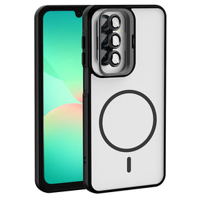 Galaxy A17 Kılıf Standlı ve Kamera Lens Hediyeli Zore Etro Kapak