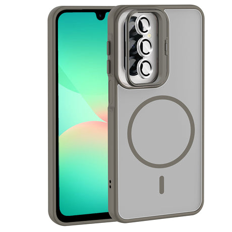 Galaxy A17 Kılıf Standlı ve Kamera Lens Hediyeli Zore Etro Kapak