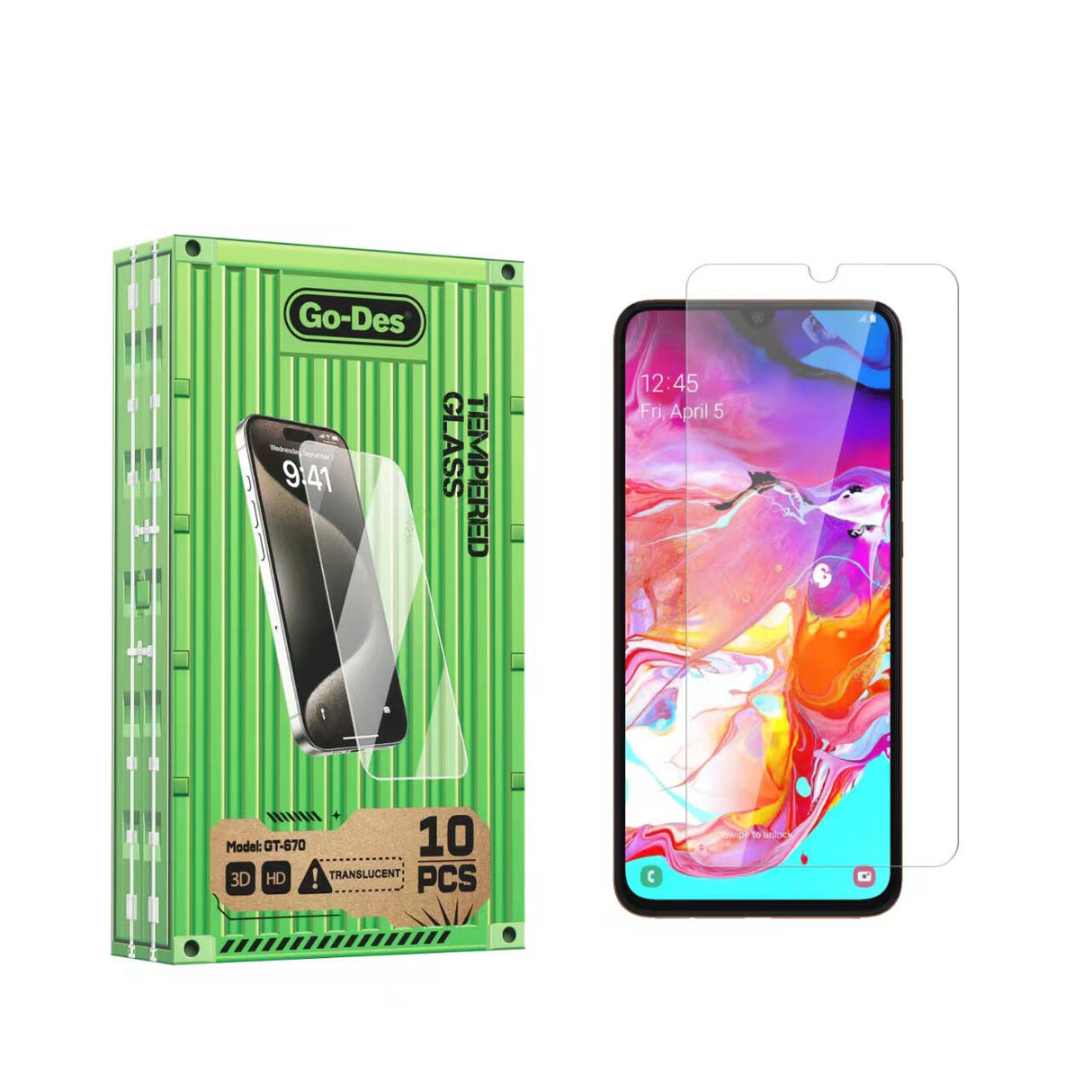 Galaxy A23 Go Des Parmak İzi Bırakmayan 9H Oleofobik Bom Glass Ekran Koruyucu