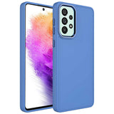 Galaxy A23 Kılıf Metal Çerçeve ve Buton Tasarımlı Silikon Zore Luna Kapak