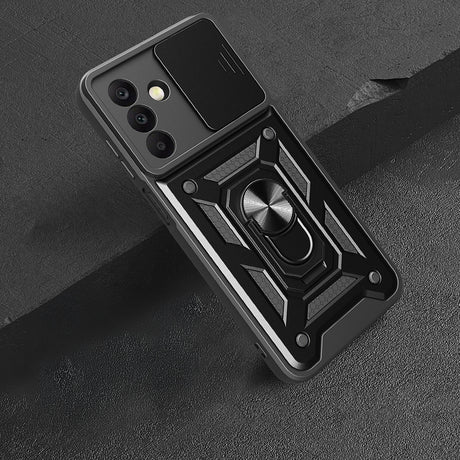 Galaxy A26 Kılıf Magnetik Standlı Kamera Korumalı Zore Sürgülü Vega Kapak
