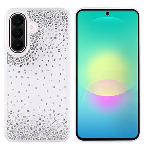 Galaxy A27 Kılıf Airbag Tasarımlı Damla Taşlı Şeffaf Zore Pera Silikon Kapak