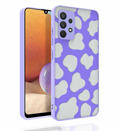 Galaxy A32 4G Kılıf Desenli Kamera Korumalı Parlak Zore Nora Kapak