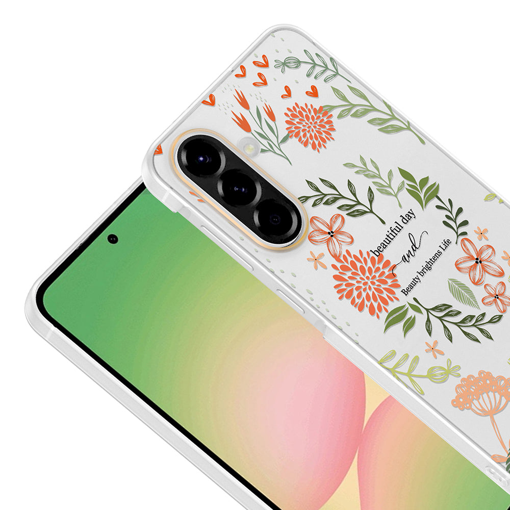 Galaxy A36 Kılıf Kamera Korumalı Desenli Zore Klip Kapak