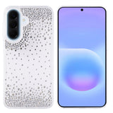 Galaxy A37 Kılıf Airbag Tasarımlı Damla Taşlı Şeffaf Zore Pera Silikon Kapak