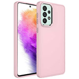 Galaxy A53 5G Kılıf Metal Çerçeve ve Buton Tasarımlı Silikon Zore Luna Kapak
