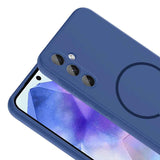 Galaxy A55 Kılıf M-safe Şarj Özellikli Zore Meta Kapak