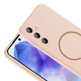 Galaxy A55 Kılıf M-safe Şarj Özellikli Zore Meta Kapak