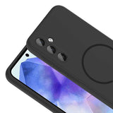 Galaxy A55 Kılıf M-safe Şarj Özellikli Zore Meta Kapak