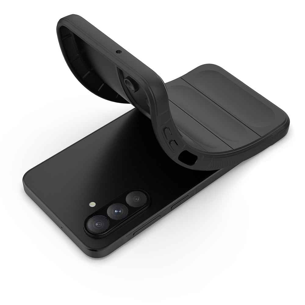 Galaxy A56 Kılıf Esnek TPU Oyuklu Arka Yüzey Tasarımlı Zore Etnik Silikon Kapak