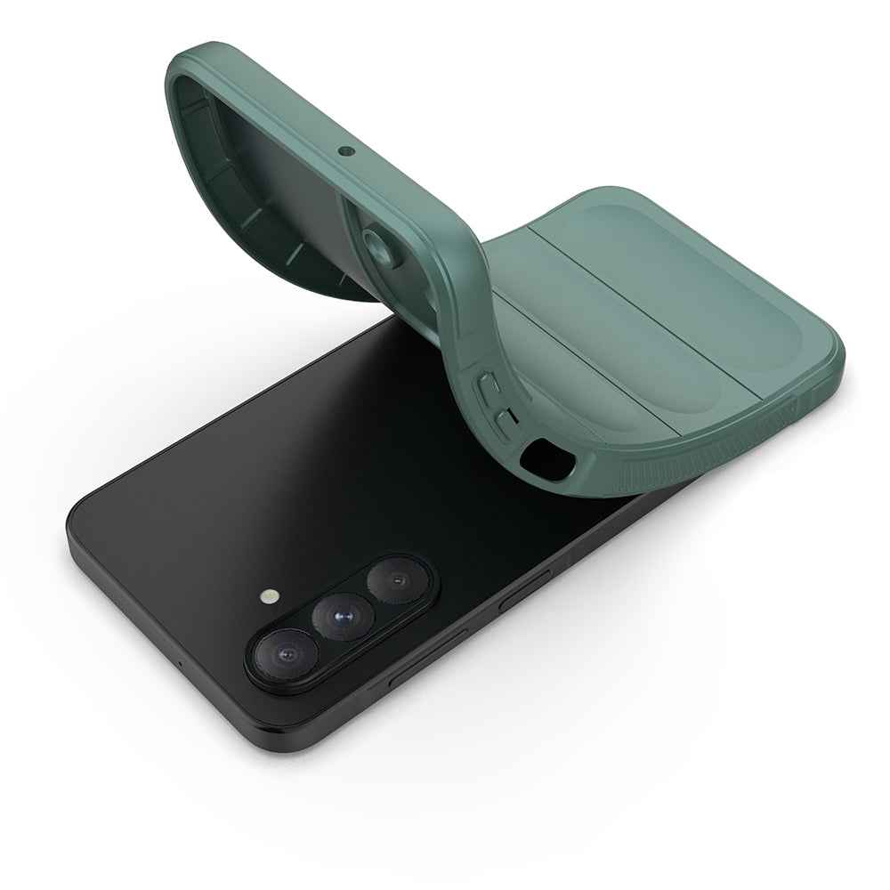 Galaxy A56 Kılıf Esnek TPU Oyuklu Arka Yüzey Tasarımlı Zore Etnik Silikon Kapak