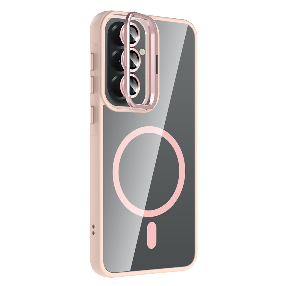 Galaxy A57 Kılıf Standlı ve Kamera Lens Hediyeli Zore Etro Kapak