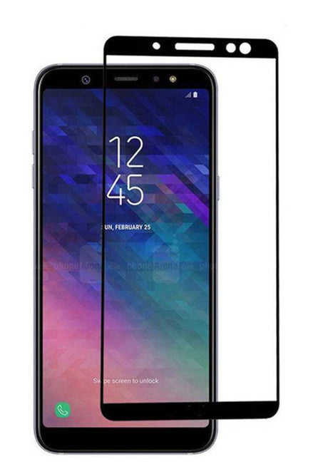 Galaxy A6 Plus 2018 Zore Kenarları Kırılmaya Dayanıklı Cam Ekran Koruyucu