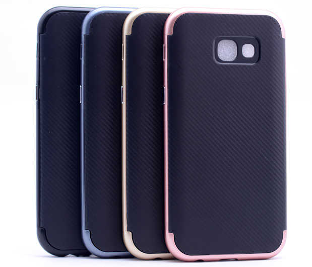 Galaxy A7 2017 Kılıf Zore İnce Mono Karbon Silikon Kapak