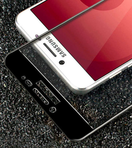 Galaxy C5 Pro Zore Ekranı Tam Kaplayan Düz Cam Koruyucu