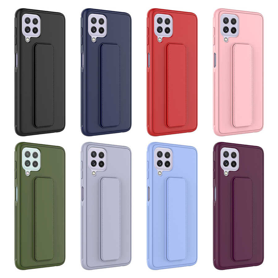 Galaxy M22 Kılıf Zore Qstand Kapak