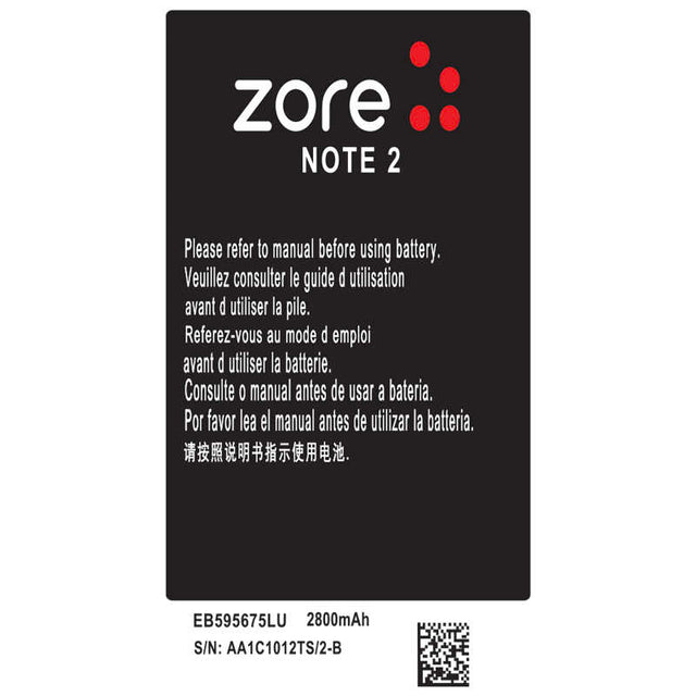 Galaxy Note 2 Zore A Kalite Uyumlu Batarya
