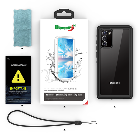Galaxy Note 20 Kılıf 1-1 Su Geçirmez Kılıf