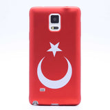 Galaxy Note 4 Kılıf Zore Bayrak Silikon
