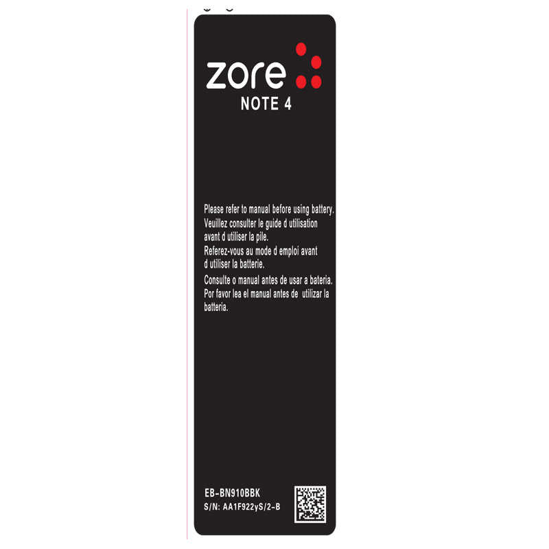 Galaxy Note 4 Zore A Kalite Uyumlu Batarya