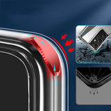 Galaxy S21 Ultra Kılıf Standlı Şeffaf Silikon Zore L-Stand Kapak