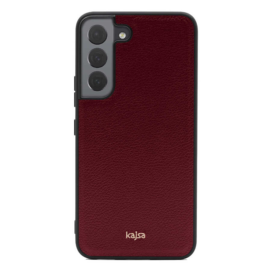 Galaxy S22 Kılıf ​Kajsa Luxe Collection Hakiki Deri Kapak