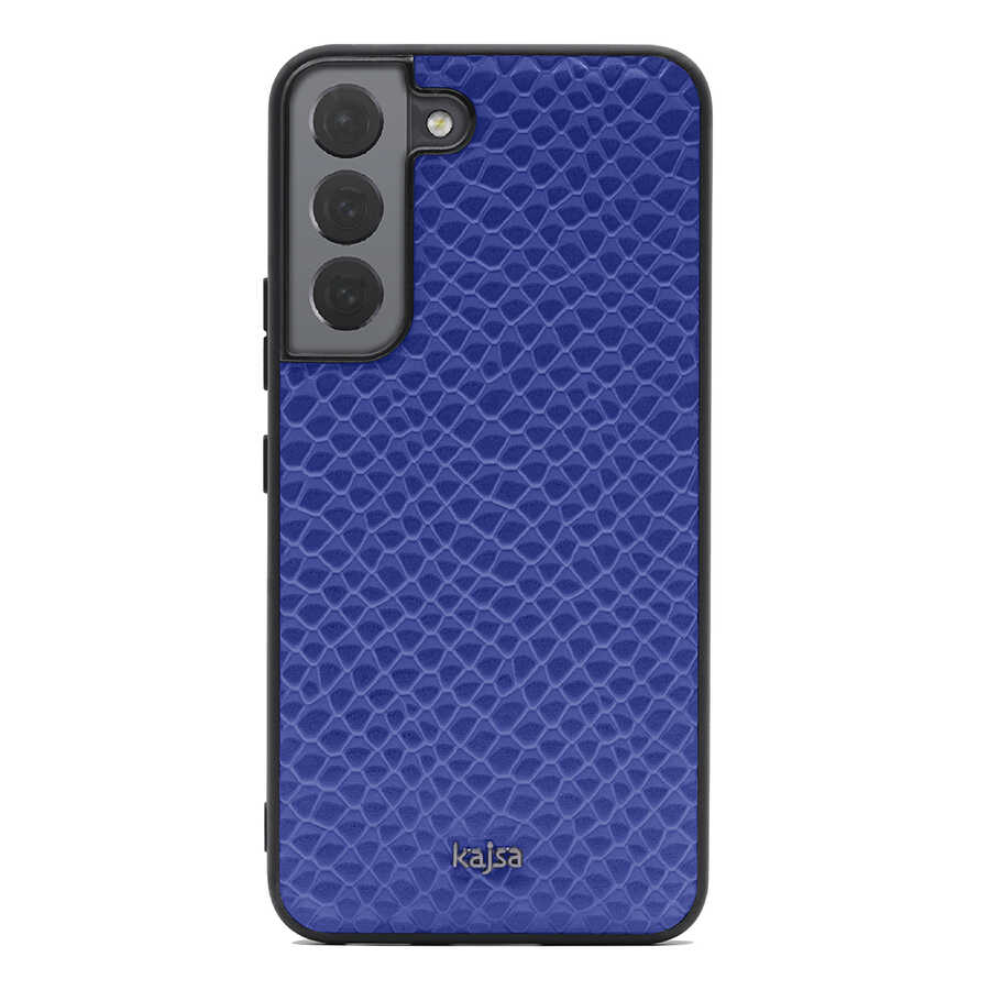 Galaxy S22 Kılıf ​Kajsa Pearl Pattern Hakiki Deri Kapak