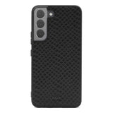 Galaxy S22 Plus Kılıf ​Kajsa Pearl Pattern Hakiki Deri Kapak