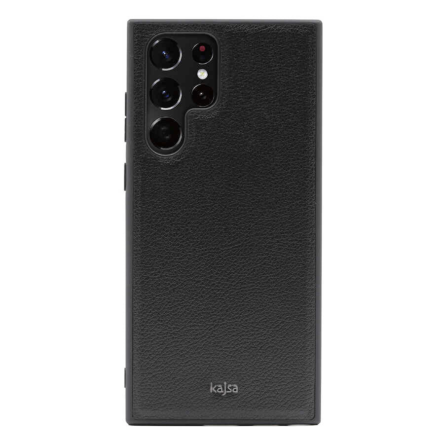 Galaxy S22 Ultra Kılıf ​Kajsa Luxe Collection Hakiki Deri Kapak