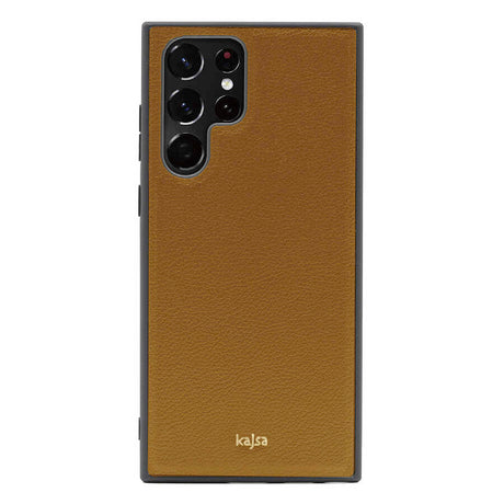 Galaxy S22 Ultra Kılıf ​Kajsa Luxe Collection Hakiki Deri Kapak