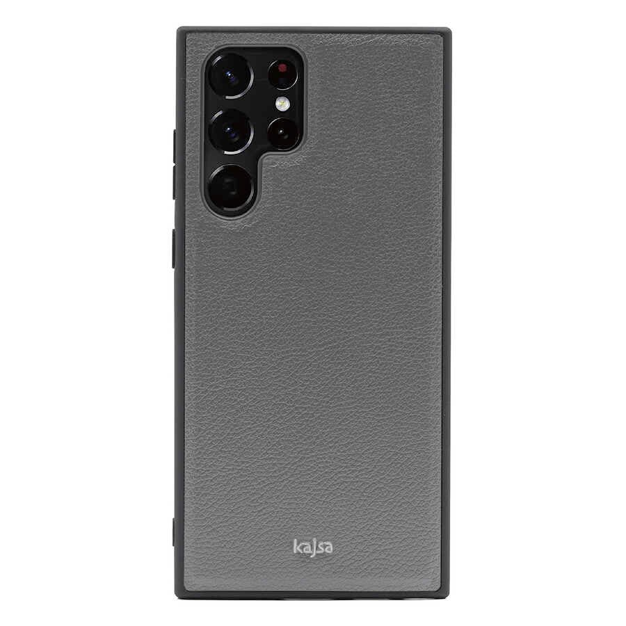 Galaxy S22 Ultra Kılıf ​Kajsa Luxe Collection Hakiki Deri Kapak
