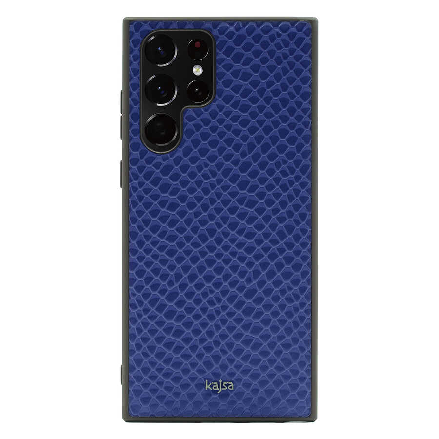 Galaxy S22 Ultra Kılıf ​Kajsa Pearl Pattern Hakiki Deri Kapak