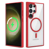 Galaxy S22 Ultra Kılıf M-safe Wireless Şarj Özellikli Silikon Zore Ege Kapak
