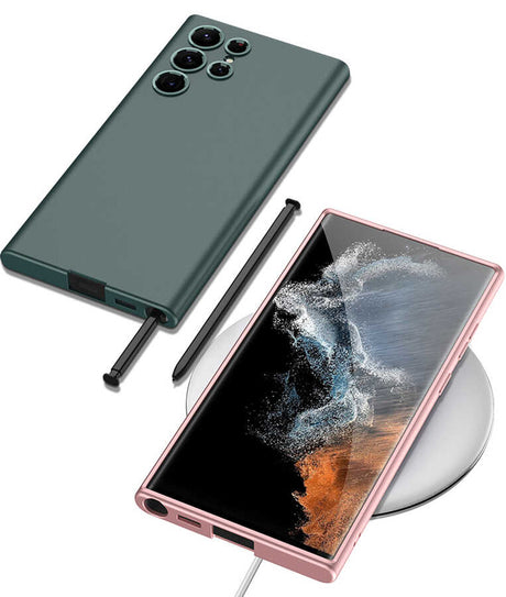 Galaxy S22 Ultra Kılıf Zore Silikon Kıpta Kapak