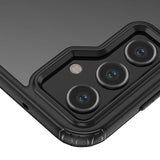 Galaxy S23 FE Kılıf Sert PC Arka Yüzey Wireless Şarj Özellikli Zore Flet M-safe Kapak