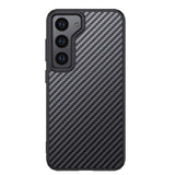 Galaxy S23 Kılıf Aramid Karbon Fiber M-safe Özellikli Wlons Radison Kapak