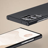 Galaxy S23 Kılıf Benks M-safe Şarj Özellikli Magnetik ArmorAir 600D Kevlar Fiber Kapak