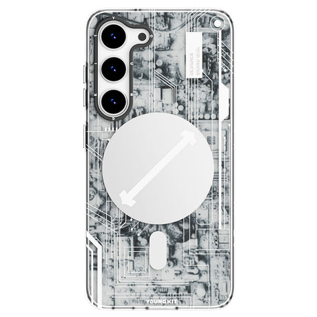 Galaxy S23 Kılıf M-safe Şarj Özellikli YoungKit Technology Serisi Kapak