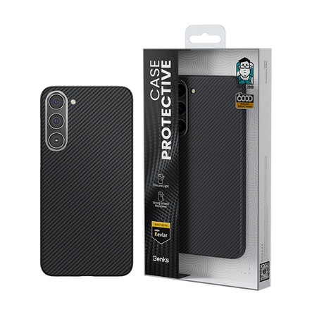 Galaxy S23 Plus Kılıf Benks M-safe Şarj Özellikli Magnetik ArmorAir 600D Kevlar Fiber Kapak