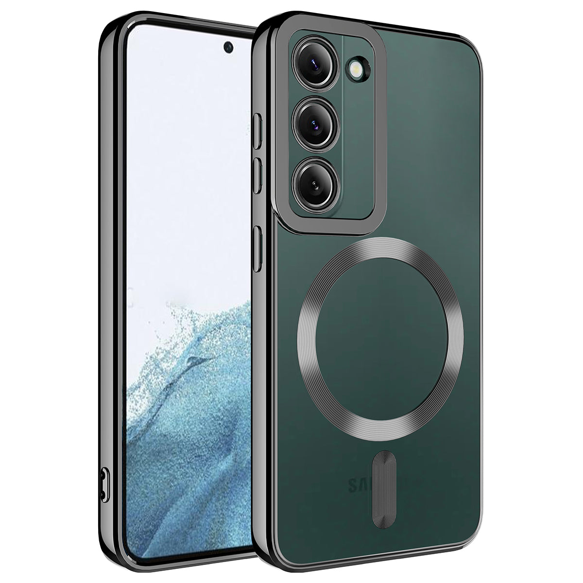 Galaxy S23 Plus Kılıf M-safe Wireless Şarj Özellikli Zore Setro Silikon